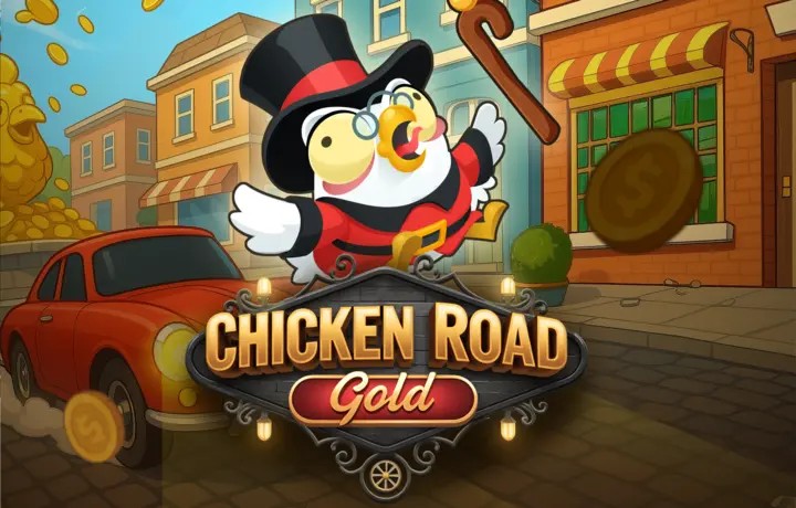 Chicken Road Gold by InOut, showcased at zumospincasino.org – game logo